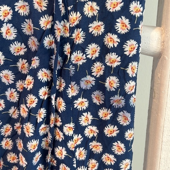 Band of Gypsies nwt floral button up sundress lace up back pockets small - Picture 10 of 12